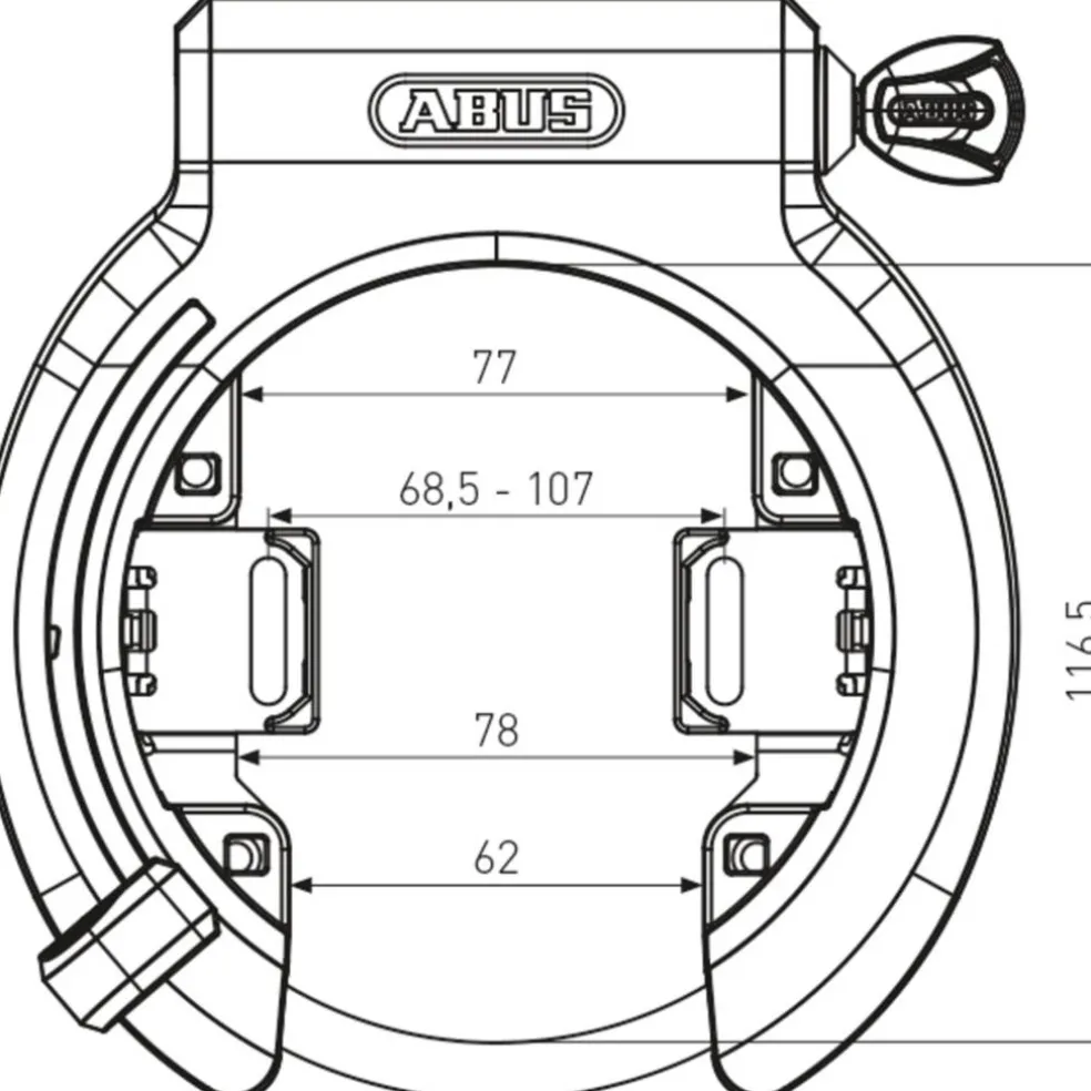 ABUS Granit XPlus 6950M R Ringslot