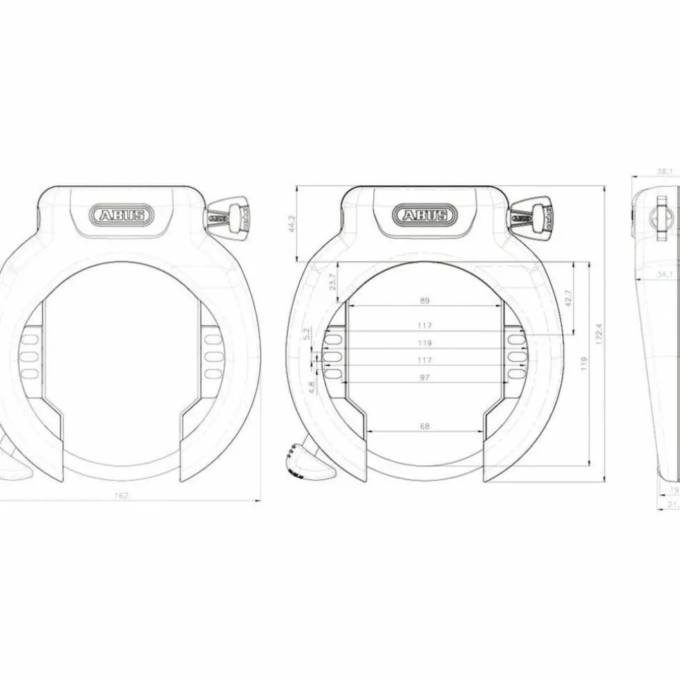 ABUS Pro Amparo 4750 XL R Ringslot met Flex Mount