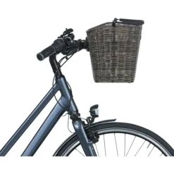 Basil Bremen Rattan KLICKfix Fietsmand