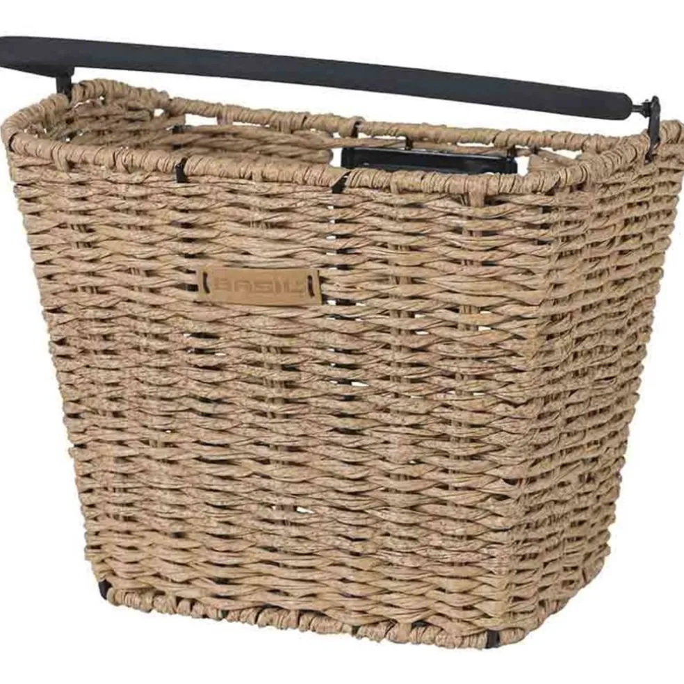 Basil Bremen Rattan KLICKfix Fietsmand