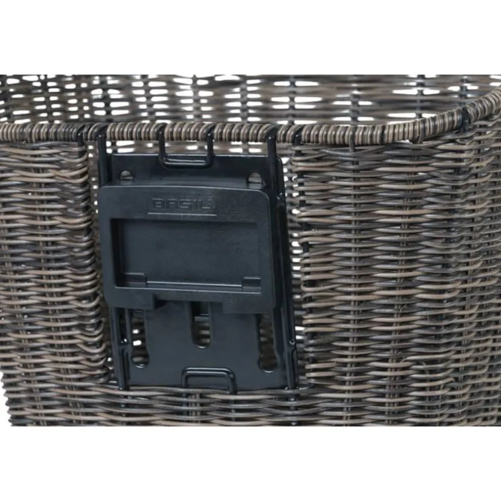 Basil Bremen Rattan KLICKfix Fietsmand