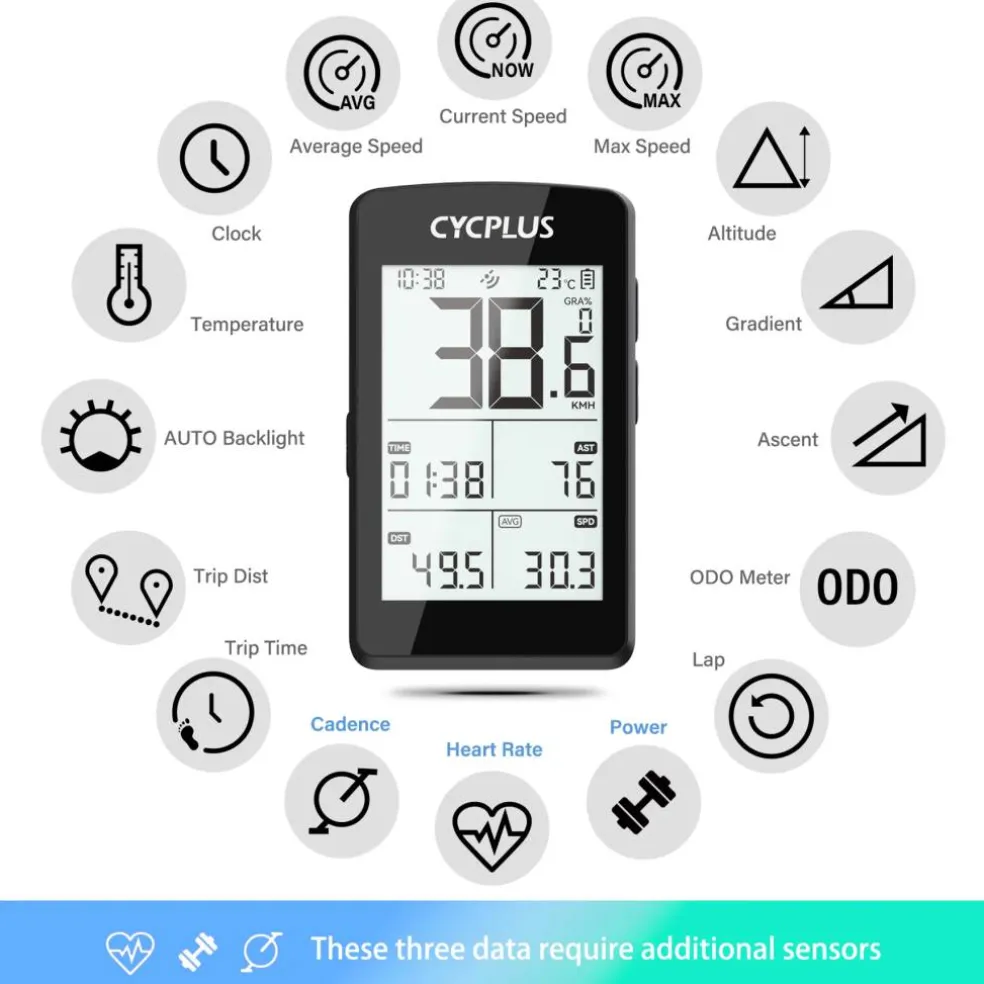 CYCPLUS M3 GPS fietscomputer