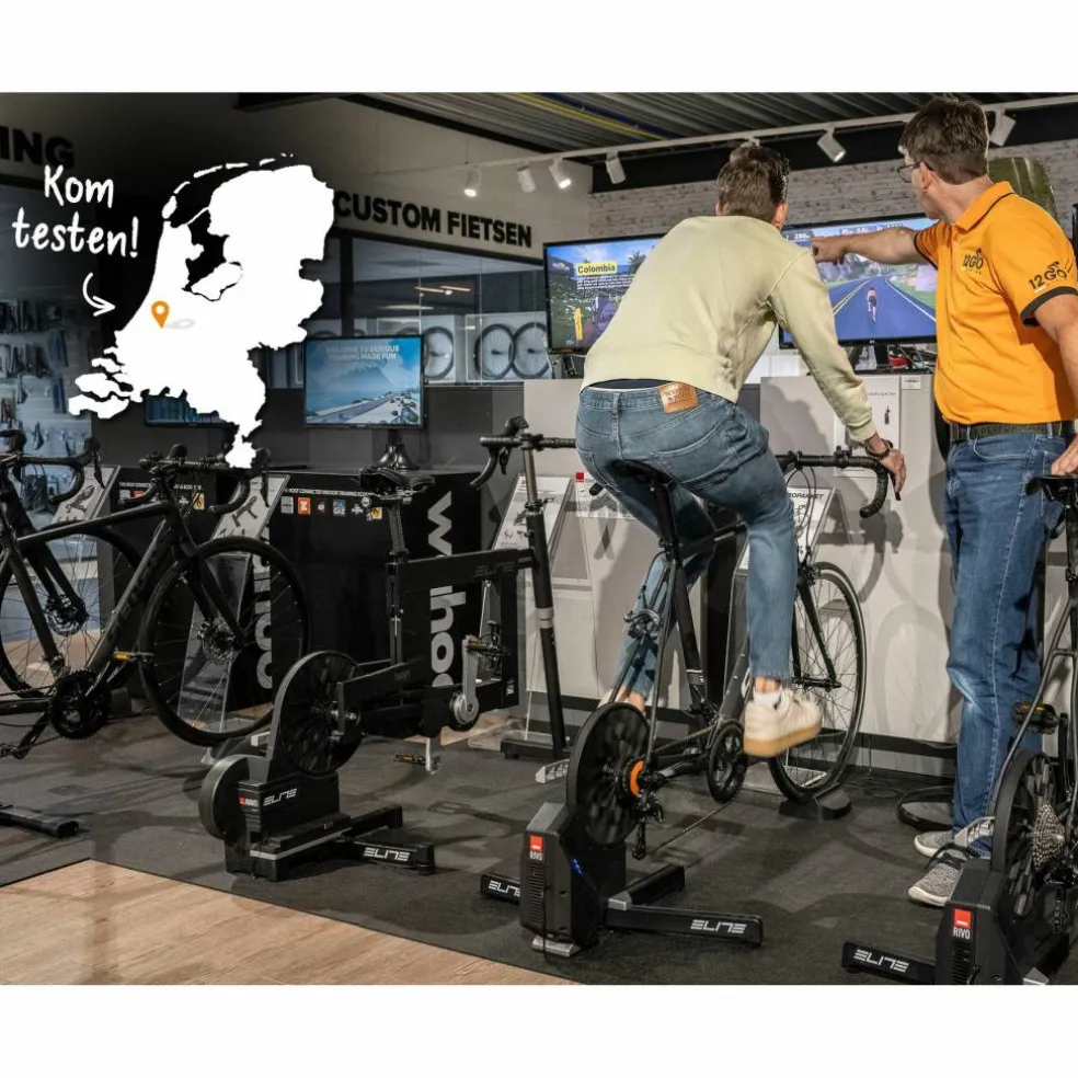 Elite Rivo Fietstrainer met Zwift Cog & Click