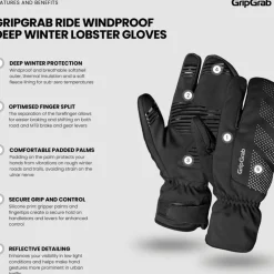 GripGrab RIDE Windproof Deep Winter Lobster Handschoenen