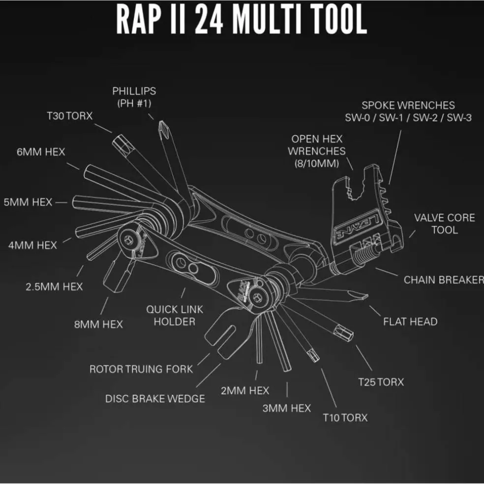 Lezyne Rap II 24 Multitool