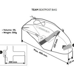PRO Gravel Discover Team Zadeltas