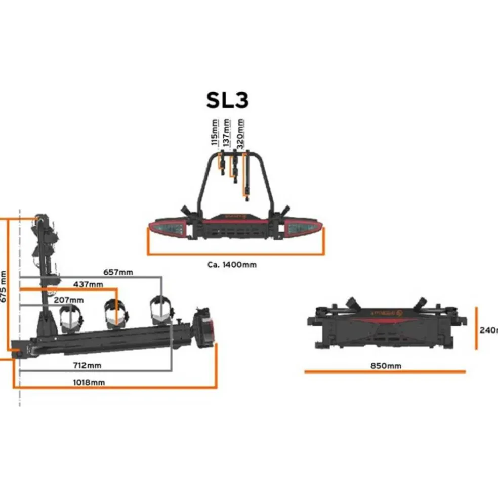 Spinder SL3 Fietsendrager