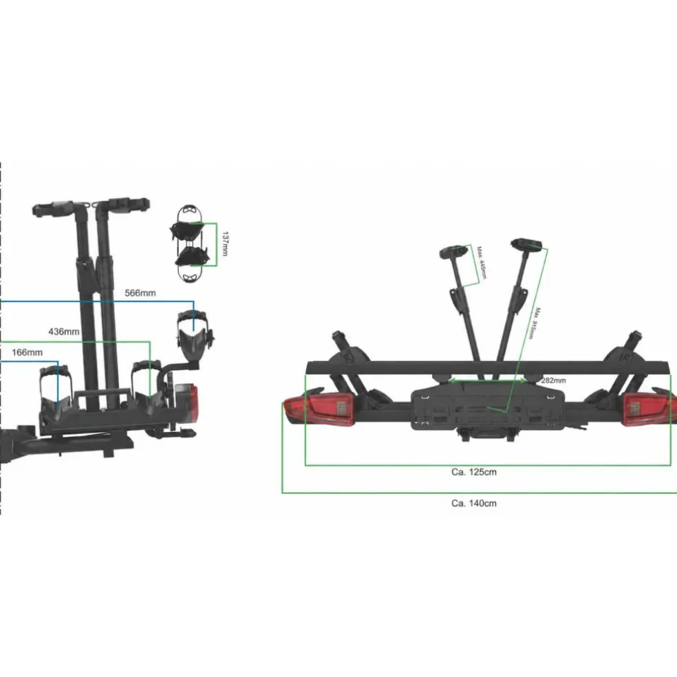 Spinder TX2L Fietsendrager