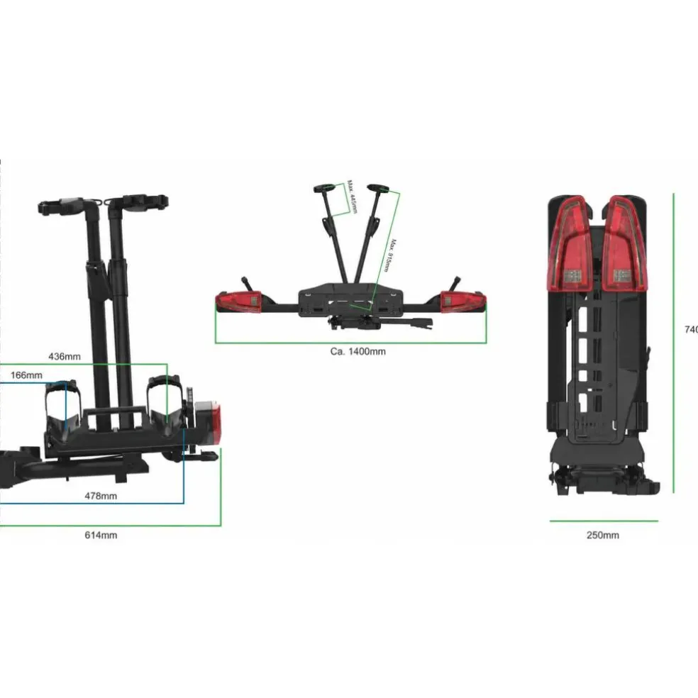 Spinder TX2L Fietsendrager