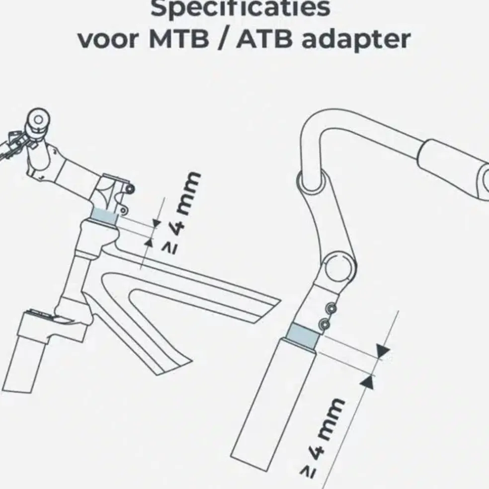Urban Iki MTB/ATB Adapter Fietsstoeltje Voor